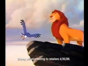 Cinderella & The Lion King VHS promo, 1996