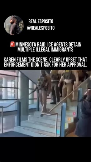 Alec Esposito on Instagram: "ICE does the raid. Karen provides the commentary nobody asked for ☝🏻 🚨FOLLOW @realesposito @cross916memes2 FOR MORE"