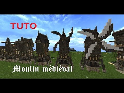 Minecraft Tutoriel : le Moulin médiéval, étape par étape