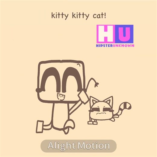 kitty kitty cat animation meme (bill & tony)