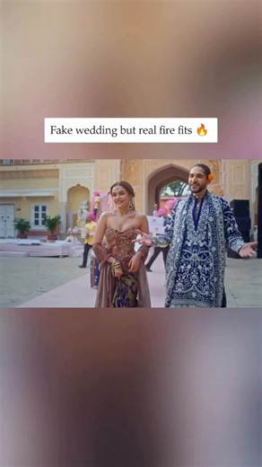 Miss Cine Talk on Instagram: "May be a mock wedding, but the fashion understood the assignment 🔥 . @komalpandeyofficial @siddharth93batra @myntra . #MyntraWeddingDiaries #Myntra"