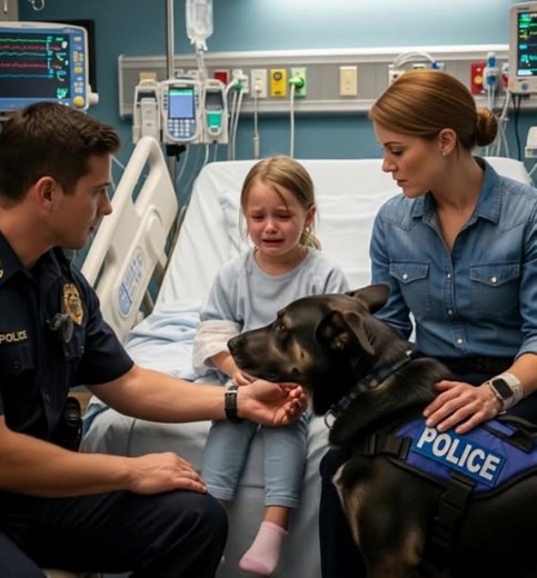 😲 The little girl was crying, murmuring, "He said he wouldn’t hurt me." After taking her to the hospital, a police dog uncovered a terrifying truth. Emily’s mother was driving her to kindergarten when she noticed, in the rearview mirror, that her daughter was shaking in her seat and crying silently. Worried, she stopped the car to understand what was happening. “What’s wrong, sweetheart? Why are you crying? Does something hurt?” she asked, but the little girl didn’t answer and continued crying 