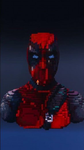 Deadpool Minecraft Timelapse 🤯 #minecraft #deadpool