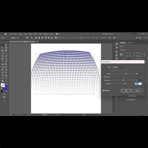 Adobe Illustrator 2026 - Tips for halftone background Design #graphicdesigner .