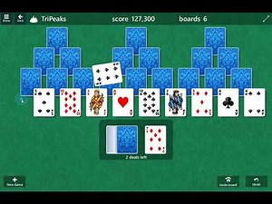 TriPeaks Solitaire Gameplay Walkthrough
