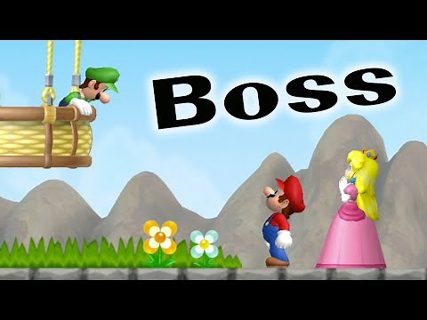 Another New Super Mario Bros Wii – World 8 Final Boss | 4 players
