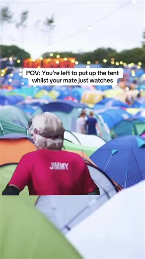 Stop scrolling on TikTok and help me put up the tent 😤😤😤 #tent #festival