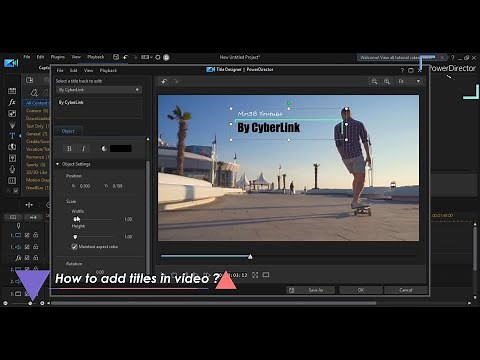 How to add titles in video - CyberLink PowerDirector 365
