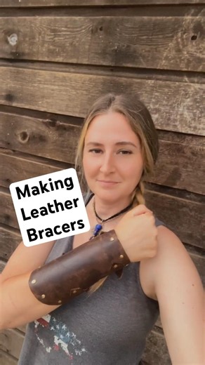 Making Leather Arm Bracers