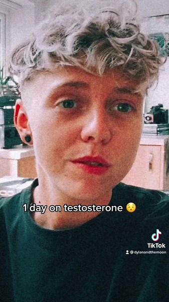 1 day on #testosterone vs. 1 year & 3 months 🫶🏼💀👅🏳️‍⚧️ happiest days of my life #transgender #transition #lgbtq #ftm #happydays