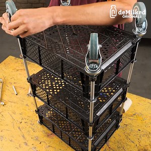 12K views · 125 reactions | Unique Storage From Plastic Boxes! | DeMilked | Facebook