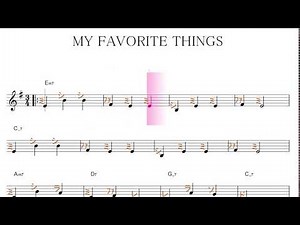 My favorite things（私のお気に入り）／ドレミで歌う楽譜【コード付き】