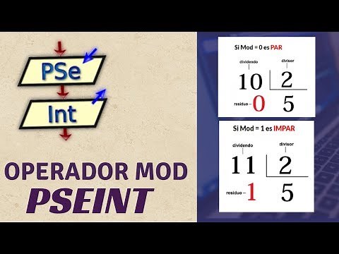 Pseint desde cero 2026 | Operador Mod/Residuo | Determine si un Número es par e impar en Pseint