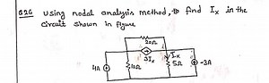 Using nodal analysis method, find Iₓ in the circuit shown in th... | Filo
