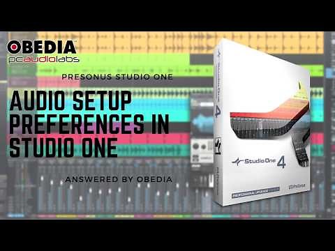 Getting Started with Studio One: Audio Preferences Overview