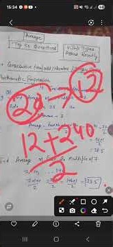 Average Concept of Consecutive Number /Integer Type -1 #like #share #subscribe