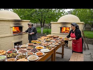 Two Azerbaijani Women Cooked 12 Foods in One Day Without Modern Tools