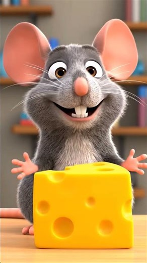 Rat eating cheese #animation #cartoon #shorts