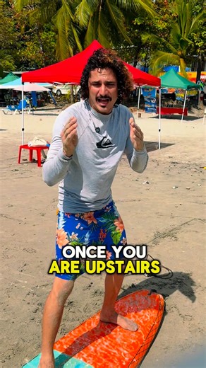 Tony’s Surf School on Instagram: "Chicken wing pop-up for beginners 🤙🏽🏄🏽‍♂️🌊🐔 Look forward and place your hands close to your rips. Use your back foot to help create space to stand up on the surfboard .Place your front foot forward and stay compressed 🇨🇷💪🏽 let’s gooo SURFING YOU ALL 💫 @tonyssurfschool Este video fue una colaboración con mi bro @fabrizioschenone 📸 contáctanos al : 📞 : +506-8811-6315 📧 : tonyssurfschool@gmail.com @tonyssurfschool . . . . . . . . . #tonyssurfschool #f