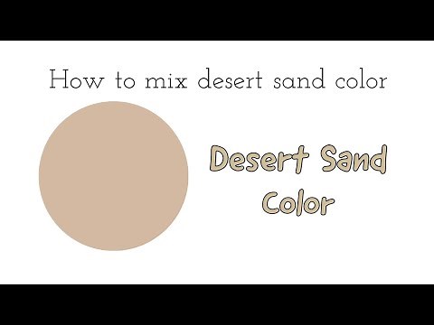 Desert Sand Color | How to make desert sand color | Acrylic Color Mixing
