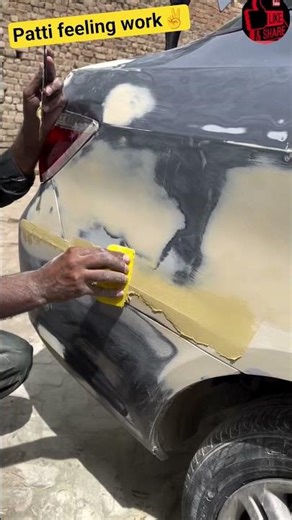 body filler feeling work panel🎨✌️💯 #automobile #car #panter #shorts #ytshorts #viral #viralvideo