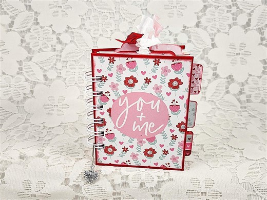 Valentine Mini Journal: Handmade Cinch Bound Notebook Cbj125 - Etsy