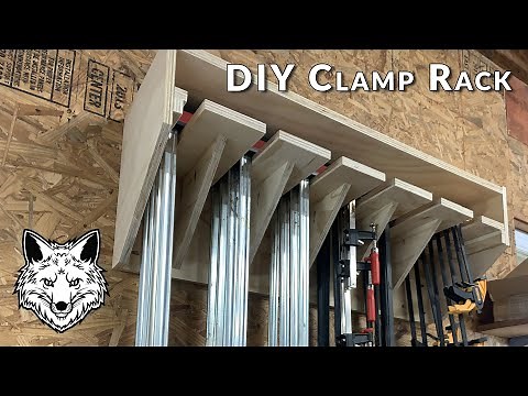 DIY | How To Build a Clamp Rack | Woodworking Projects