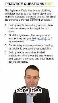 PMP Practice Question #036 - The Right Agile Team