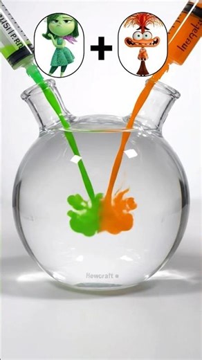 Inside out characters color mixing #asmr #satisfying #colormixing #shorts #insideout insi