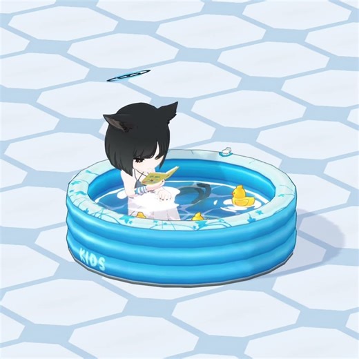 Kikyou (Swimsuit) Cafe Interaction #BlueArchive #bluearchiveglobal #ブルアカ #ブルーアーカイブ