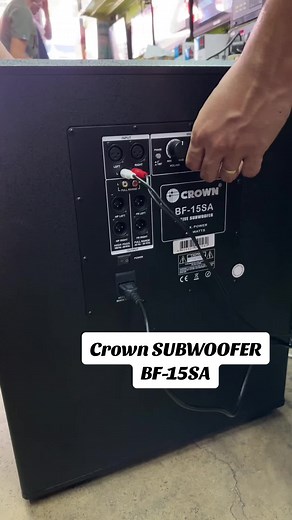 Crown BF-15SA Subwoofer: Powerful Bass for Your Sound System