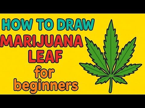 How to Draw MARIJUANA LEAF step by step