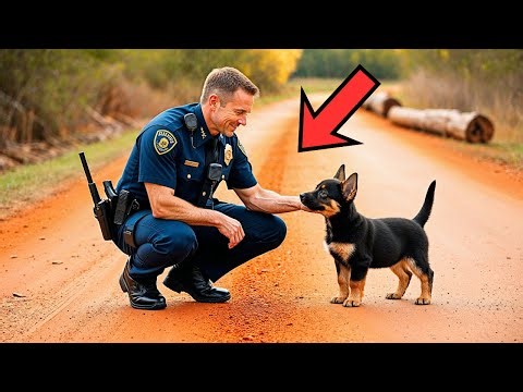 German Shepherd Puppy Keeps Following Cop For Help — The Truth Behind It Makes Him Break Down.
