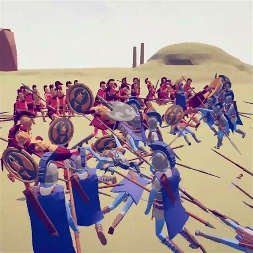 SPARTAN ARMY vs ATHENIAN ARMY - Totally Accurate Battle Simulator TABS