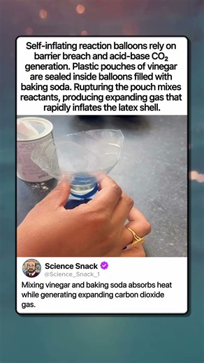 HOW BAKING SODA AND VINEGAR INFLATE BALLOONS