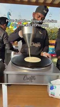 Crispy, chocolatey perfection 🤎 the #Nutella crepe from #creffle at #blvdflowers is “that dessert”