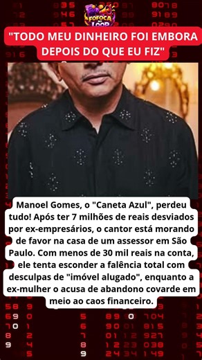 Cantor de hit famoso perdeu fortuna milionária e hoje vive de favor