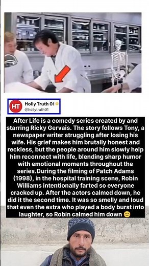 During the filming of Patch Adams (1998), in the hospital training scene, Robin Williams intentional