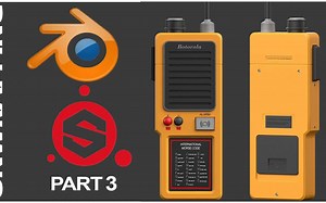 blende 小小发报机制作+sp绘制贴图（适合初学者）