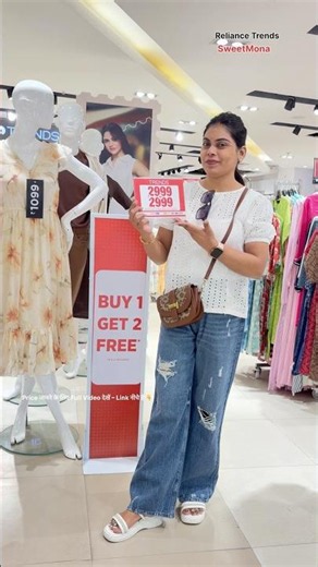 Reliance Trends Buy ₹2999 Get ₹2999 Free #reliancetrendsoffertoday #discountshopping #shopping #s...