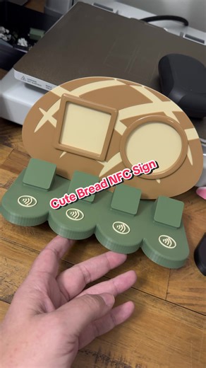 Adorable Bread-Themed NFC Business Sign for Vendors