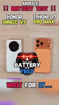 ⚡☠️😱 IPHONE 17 PRO MAX VS HONOR MAGIC V5 BATTERY TEST!!