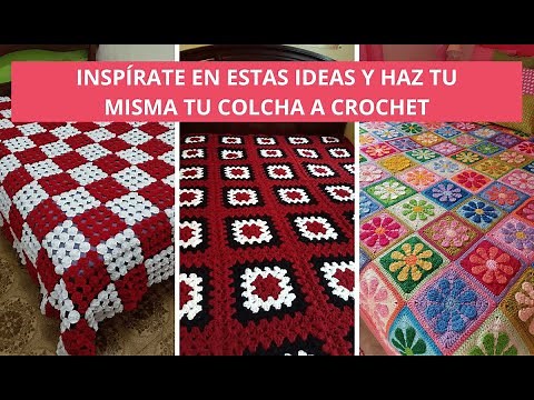 15 Ideas de colchas hechas a crochet
