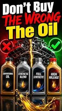 Which Engine Oil Should You ACTUALLY Use? Don't Make This $1000 Mistake #engineoil #carmaintenance