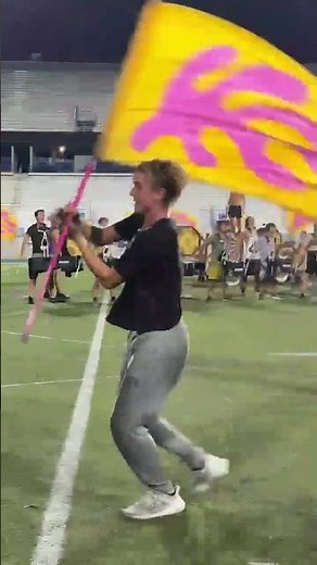 The Blue Devils 2024 Color Guard - Flag Moment