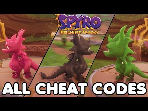 Spyro Reignited Trilogy - ALL CHEAT CODES (How To Change Color, 99Lives, Big Head Mode,etc...)