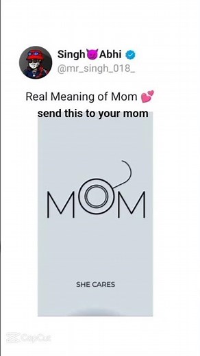Real meaning of mom #contentcreator