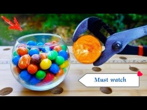 Red hot ball vs everything! Hot ball impact 😱 iron ball impact