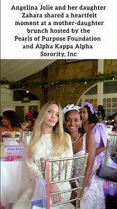 Angelina Jolie Gets Emotional as Daughter Zahara Honors Her at Special Brunch #trending #viral