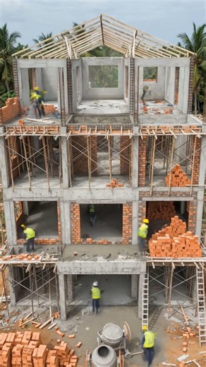 Hard Working People To Built Beutiful House | #ai #work #viral #house #usa